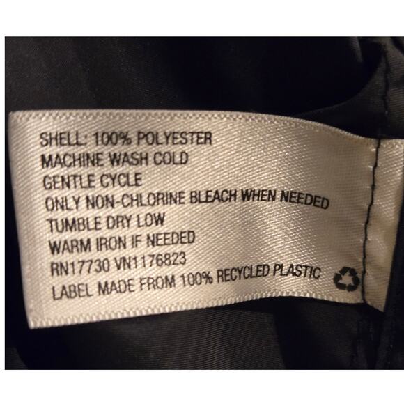 JoyLab Lightweight Nylon Black Front Zip Hooded Jacket Womens Large - Picture 8 of 8